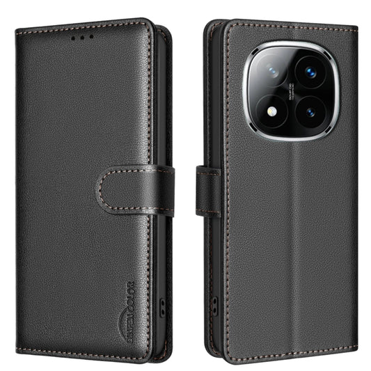 Litchi Texture RFID Anti-theft Leather Phone Case, For Redmi Note 14 Pro 5G / Note 14 Pro+ 5G, For Redmi 15C 5G / 4G EU 173mm / Poco C85 5G, For Redmi 15 5G Global / 15 4G SEA 169.5mm, For Redmi Turbo 4 Pro, For Redmi A5 4G 171.7mm                     ...