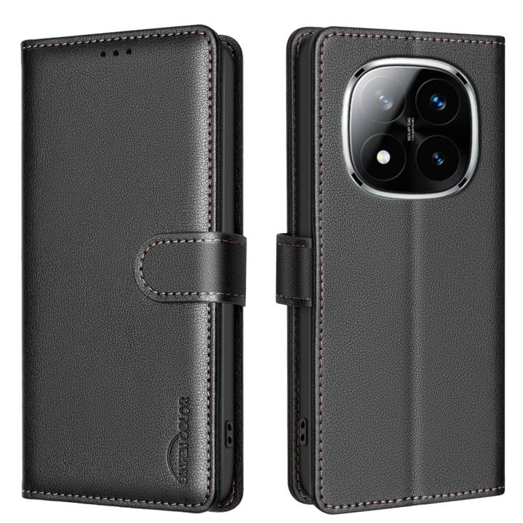Litchi Texture RFID Anti-theft Leather Phone Case, For Redmi Note 14 Pro 5G / Note 14 Pro+ 5G, For Redmi 15C 5G / 4G EU 173mm / Poco C85 5G, For Redmi 15 5G Global / 15 4G SEA 169.5mm, For Redmi Turbo 4 Pro, For Redmi A5 4G 171.7mm                     ...