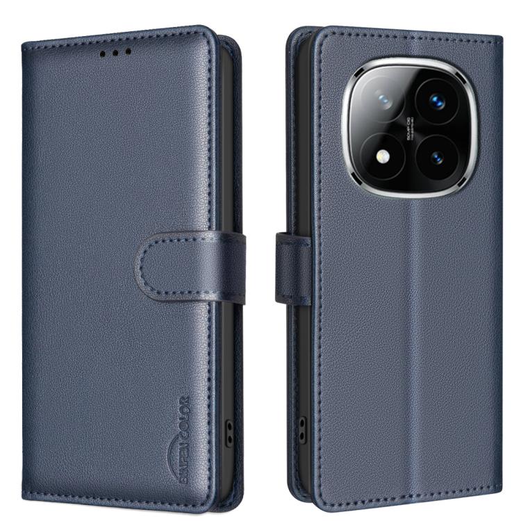 Litchi Texture RFID Anti-theft Leather Phone Case, For Redmi Note 14 Pro 5G / Note 14 Pro+ 5G, For Redmi 15C 5G / 4G EU 173mm / Poco C85 5G, For Redmi 15 5G Global / 15 4G SEA 169.5mm, For Redmi Turbo 4 Pro, For Redmi A5 4G 171.7mm                     ...