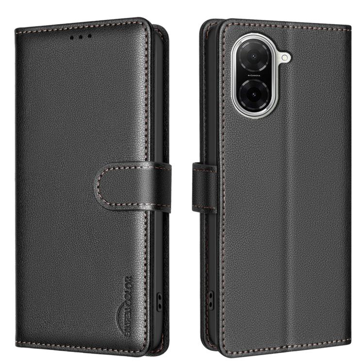 Litchi Texture RFID Anti-theft Leather Phone Case, For Redmi Note 14 Pro 5G / Note 14 Pro+ 5G, For Redmi 15C 5G / 4G EU 173mm / Poco C85 5G, For Redmi 15 5G Global / 15 4G SEA 169.5mm, For Redmi Turbo 4 Pro, For Redmi A5 4G 171.7mm                     ...