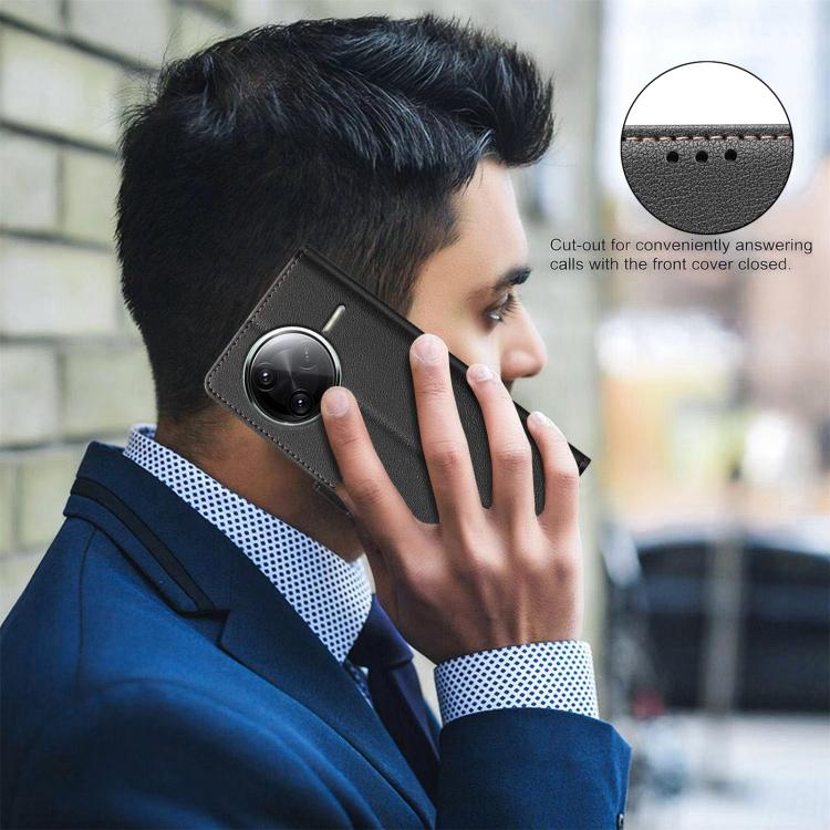 Litchi Texture RFID Anti-theft Leather Phone Case, For Redmi K80 / K80 Pro, For Redmi Turbo 4, For Redmi Note 14 Pro 4G, For Redmi Note 14 4G 163.25mm, For Redmi Note 14 5G, For Redmi 14C 4G