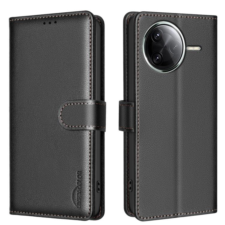Litchi Texture RFID Anti-theft Leather Phone Case, For Redmi K80 / K80 Pro, For Redmi Turbo 4, For Redmi Note 14 Pro 4G, For Redmi Note 14 4G 163.25mm, For Redmi Note 14 5G, For Redmi 14C 4G