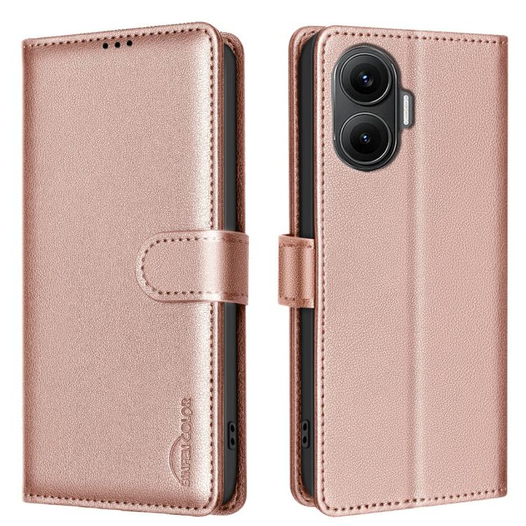 Litchi Texture RFID Anti-theft Leather Phone Case, For Redmi Note 14 Pro 5G / Note 14 Pro+ 5G, For Redmi 15C 5G / 4G EU 173mm / Poco C85 5G, For Redmi 15 5G Global / 15 4G SEA 169.5mm, For Redmi Turbo 4 Pro, For Redmi A5 4G 171.7mm                     ...