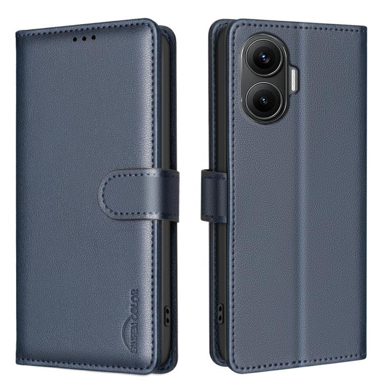 Litchi Texture RFID Anti-theft Leather Phone Case, For Redmi Note 14 Pro 5G / Note 14 Pro+ 5G, For Redmi 15C 5G / 4G EU 173mm / Poco C85 5G, For Redmi 15 5G Global / 15 4G SEA 169.5mm, For Redmi Turbo 4 Pro, For Redmi A5 4G 171.7mm                     ...