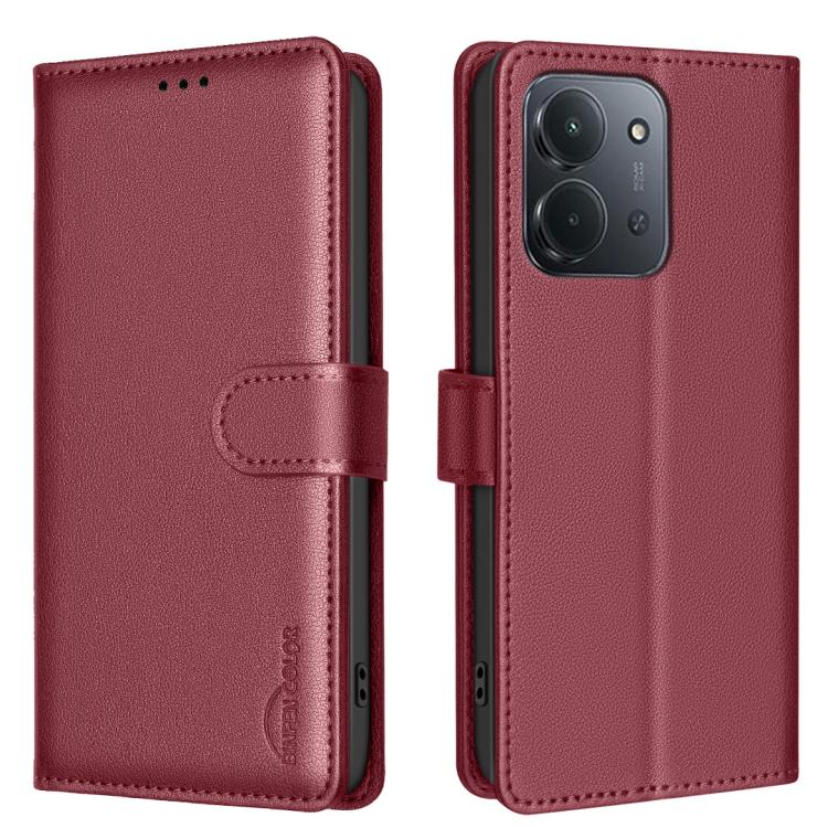Litchi Texture RFID Anti-theft Leather Phone Case, For Redmi Note 14 Pro 5G / Note 14 Pro+ 5G, For Redmi 15C 5G / 4G EU 173mm / Poco C85 5G, For Redmi 15 5G Global / 15 4G SEA 169.5mm, For Redmi Turbo 4 Pro, For Redmi A5 4G 171.7mm                     ...