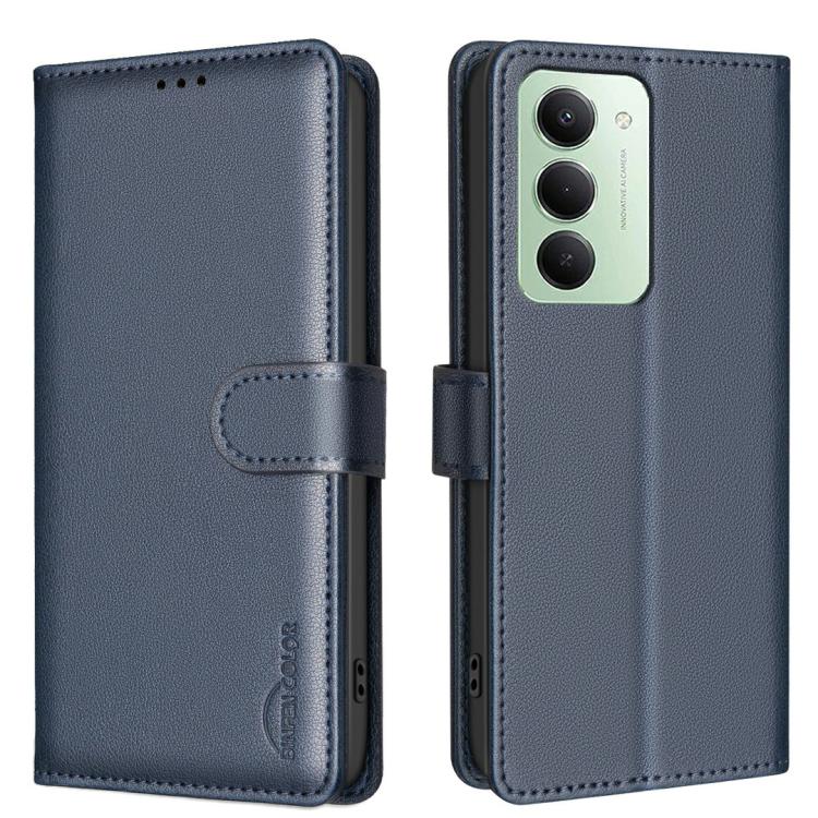 Litchi Texture RFID Anti-theft Leather Phone Case, For Redmi Note 14 Pro 5G / Note 14 Pro+ 5G, For Redmi 15C 5G / 4G EU 173mm / Poco C85 5G, For Redmi 15 5G Global / 15 4G SEA 169.5mm, For Redmi Turbo 4 Pro, For Redmi A5 4G 171.7mm                     ...