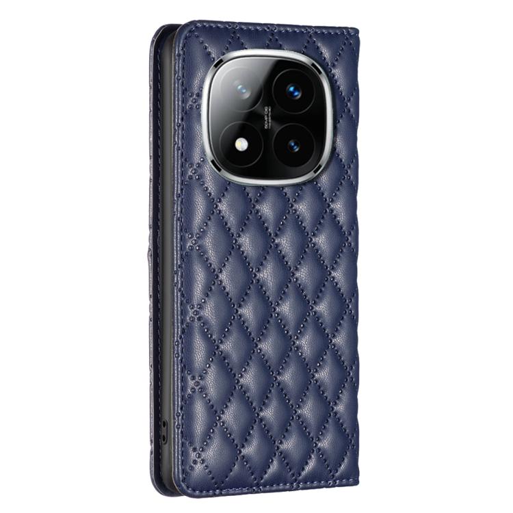 Diamond Lattice Magnetic Leather Flip Phone Case, For Redmi Note 14 Pro 4G, For Redmi Note 14 4G 163.25mm, For Redmi Note 14 5G, For Redmi Note 14 Pro 5G / Note 14 Pro+ 5G, For Redmi 14C 4G