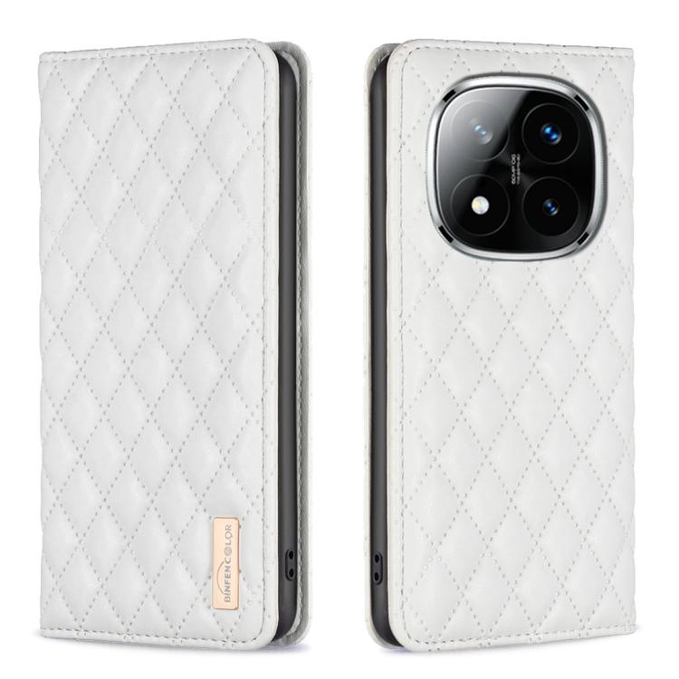 Diamond Lattice Magnetic Leather Flip Phone Case, For Redmi Note 14 Pro 4G, For Redmi Note 14 4G 163.25mm, For Redmi Note 14 5G, For Redmi Note 14 Pro 5G / Note 14 Pro+ 5G, For Redmi 14C 4G