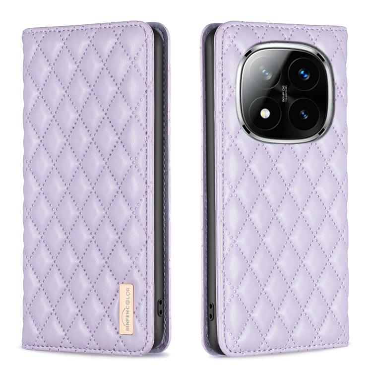Diamond Lattice Magnetic Leather Flip Phone Case, For Redmi Note 14 Pro 4G, For Redmi Note 14 4G 163.25mm, For Redmi Note 14 5G, For Redmi Note 14 Pro 5G / Note 14 Pro+ 5G, For Redmi 14C 4G