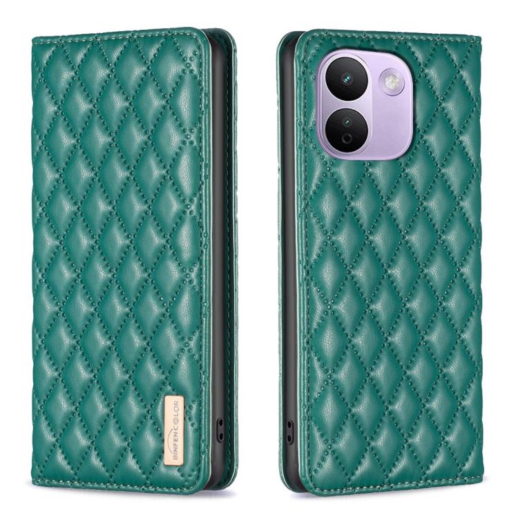 Diamond Lattice Magnetic Leather Flip Phone Case, For Redmi Note 17 Pro 5G Global 163mm, For Redmi Note 17 Pro+ 5G Global 163mm, For Redmi 17 4G / 5G Global 170mm, For Redmi Note 17 4G Global 171mm, For Redmi K90 Max 5G, For Redmi Note 14 Pro 4G       ...