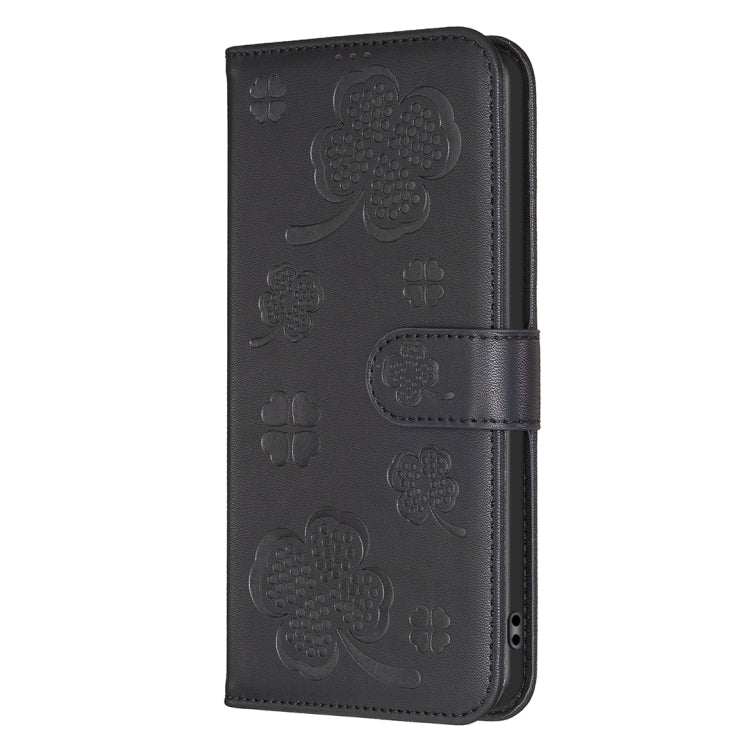 Four-leaf Embossed Leather Phone Case, For Redmi 14C 4G