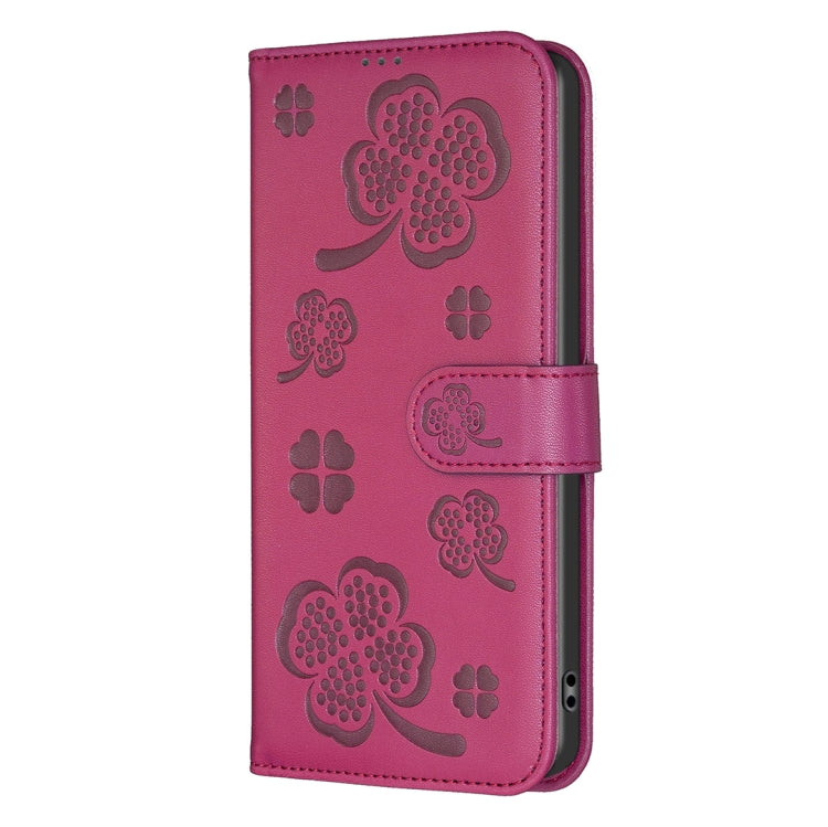 Four-leaf Embossed Leather Phone Case, For Redmi Note 14 Pro 5G / Note 14 Pro+ 5G, For Redmi 14C 4G