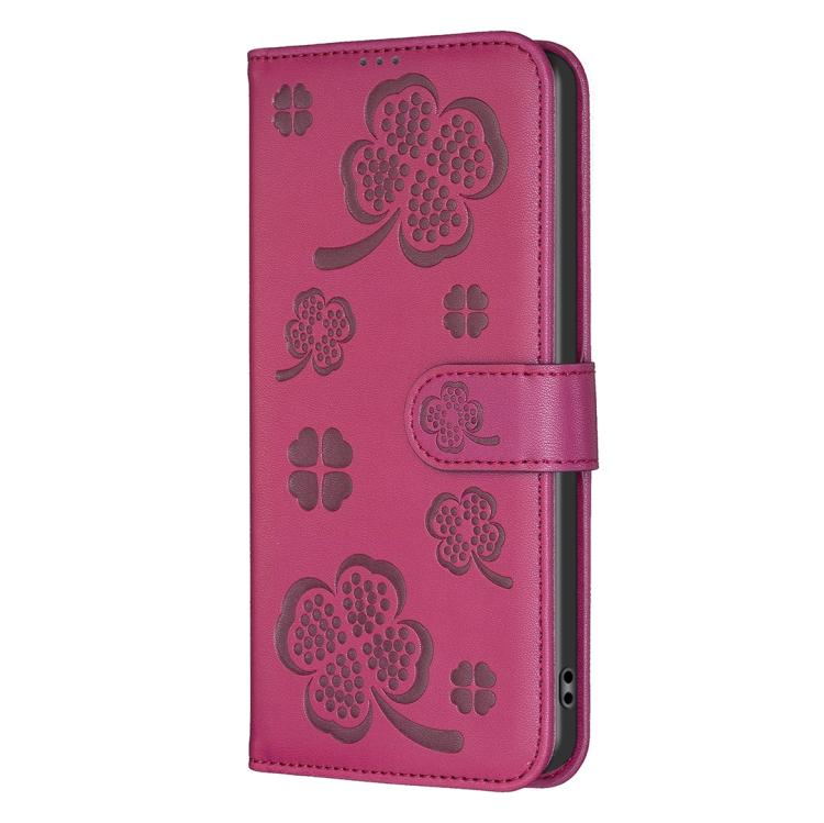 Four-leaf Embossed Leather Phone Case, For Redmi K90 Max 5G, For Redmi Note 14 Pro 4G, For Redmi Note 14 4G 163.25mm, For Redmi Note 14 5G, For Redmi Note 14 Pro 5G / Note 14 Pro+ 5G, For Redmi 14C 4G