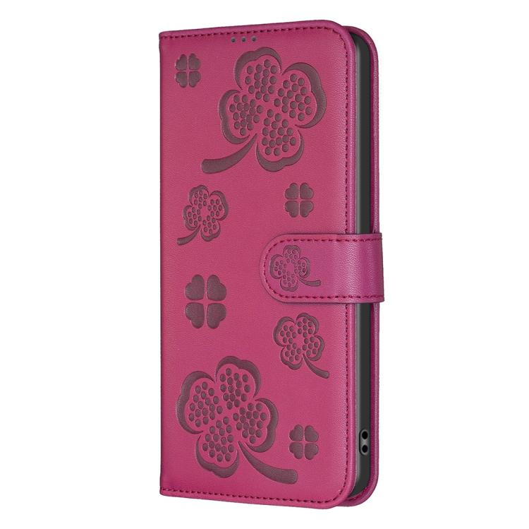 Four-leaf Embossed Leather Phone Case, For Redmi Note 17 Pro 5G Global 163mm, For Redmi Note 17 Pro+ 5G Global 163mm, For Redmi 17 4G / 5G Global 170mm, For Redmi Note 17 4G Global 171mm, For Redmi K90 Max 5G, For Redmi Note 14 Pro 4G                  ...