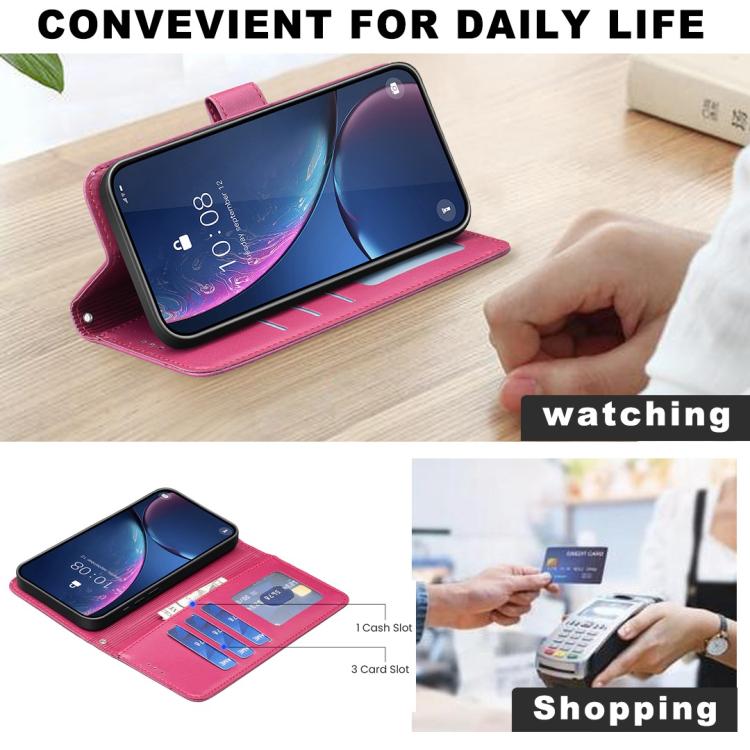 Four-leaf Embossed Leather Phone Case, For Redmi Note 17 Pro 5G Global 163mm, For Redmi Note 17 Pro+ 5G Global 163mm, For Redmi 17 4G / 5G Global 170mm, For Redmi Note 17 4G Global 171mm, For Redmi K90 Max 5G, For Redmi Note 14 Pro 4G                  ...