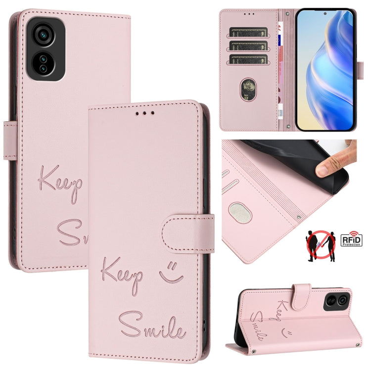 Smile Embossing RFID Leather Phone Case, For Tecno Spark 30 5G, For Tecno Spark Go 1 / Go 2025, For Tecno Spark 30C, For Tecno Spark 20 Pro 5G, For Tecno Pop 6c / itel A18, For Tecno Spark 10 Pro Magic Magenta, For Tecno Camon 30 Premier 5G            ...