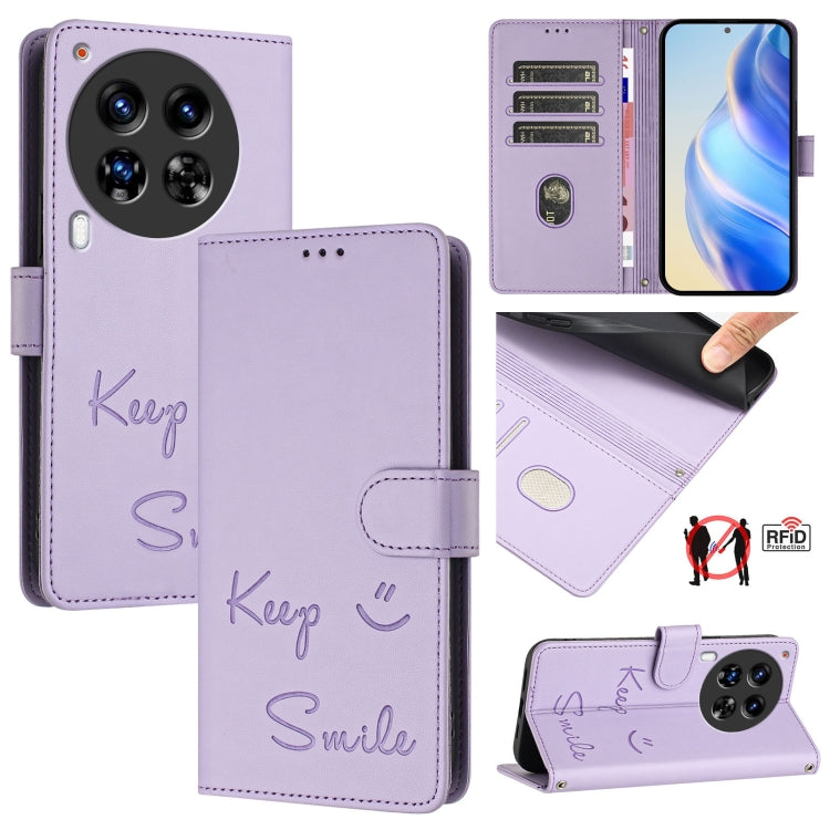 Smile Embossing RFID Leather Phone Case, For Tecno Spark 30 5G, For Tecno Spark Go 1 / Go 2025, For Tecno Spark 30C, For Tecno Spark 20 Pro 5G, For Tecno Pop 6c / itel A18, For Tecno Spark 10 Pro Magic Magenta, For Tecno Camon 30 Premier 5G            ...