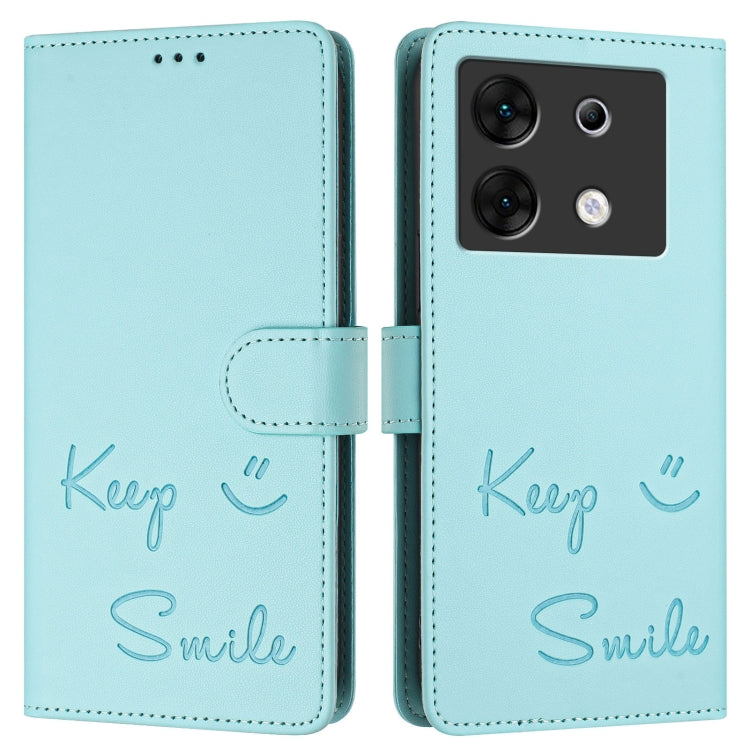 Smile Embossing RFID Leather Phone Case, For Infinix Zero 30 5G, For Infinix Hot 30 5G, For Infinix Hot 30 Play / 30 Play NFC, For Infinix Smart 7 India, For Infinix Smart 7 HD / Smart 7 Plus, For Infinix Note 30 Pro / Note 30 5G, For Infinix Note 30i ...