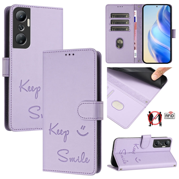Smile Embossing RFID Leather Phone Case, For Infinix Hot 20 4G X6826, For Infinix Zero 20, For Infinix Note 12 Pro 4G / Note 12 2023, For Infinix Note 12 Pro 5G / Note 12 5G, For Infinix Hot 10T / 10S, For Infinix Hot 10i