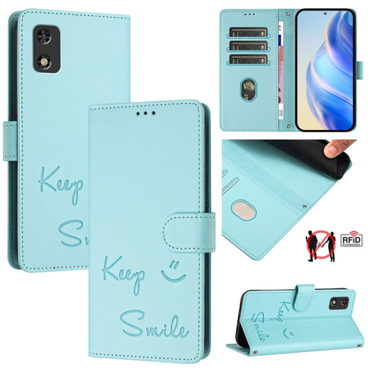 Smile Embossing RFID Leather Phone Case, For itel A23 Pro / A17, For itel P55 5G, For itel RS4 S666LN, For itel S24, For itel P55+, For itel P55 4G, For itel A05s, For itel A70
