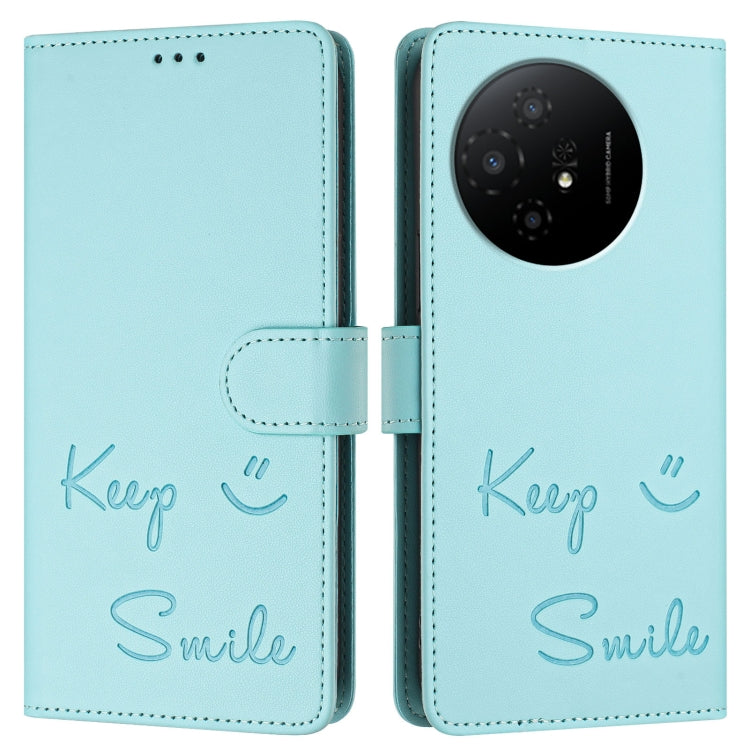 Smile Embossing RFID Leather Phone Case, For TCL 50 XL 5G, For TCL 50 XE 5G, For TCL 50 5G, For TCL 50 SE, For TCL 501, For TCL 505, For TCL 502, For TCL 405 / 406 / 408
