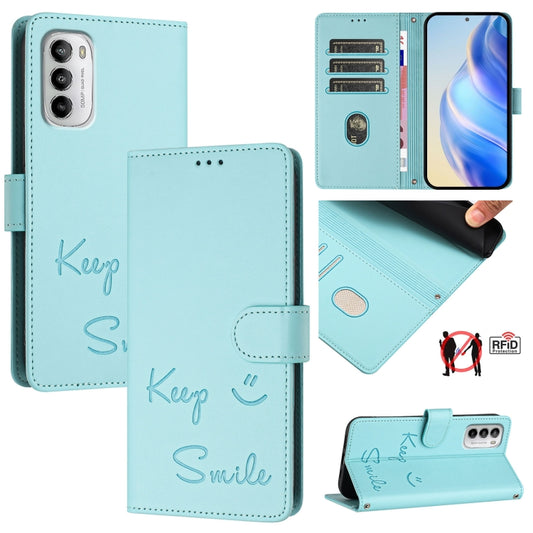 Smile Embossing RFID Leather Phone Case, For Motorola Moto G 5G 2022, For Motorola Moto G Stylus 5G 2022, For Motorola Edge X30 5G/30 Pro, For Motorola Edge S30/Moto G200 5G, For Motorola Moto G Stylus 2022 4G, For Motorola Moto E20/E30/E40            ...