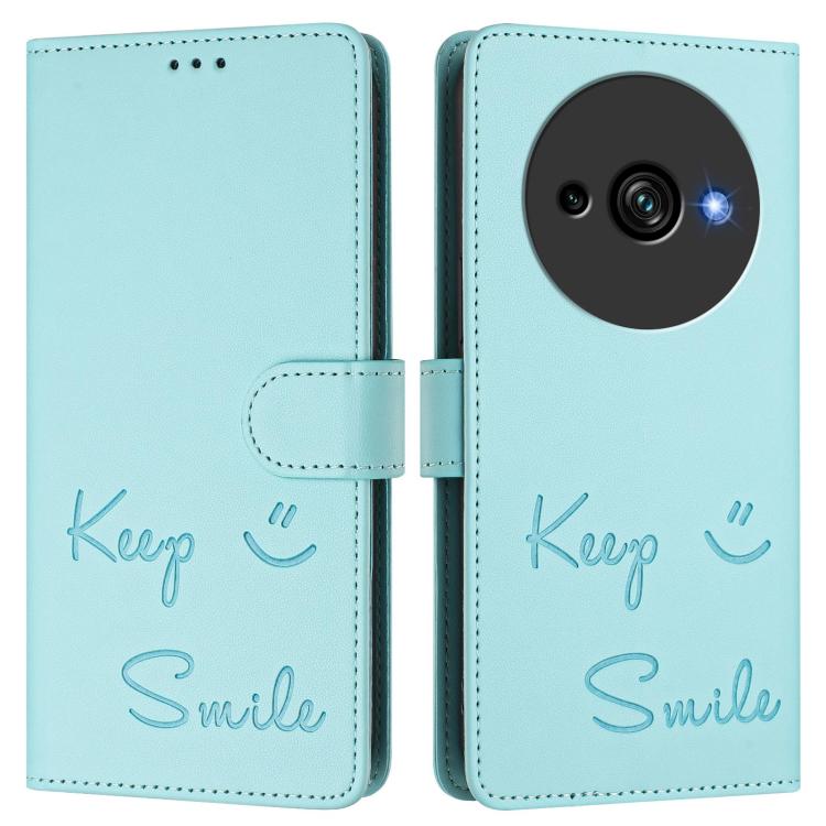 Smile Embossing RFID Leather Phone Case, For Oukitel C59 / C59 Pro, For Oukitel C57s, For Oukitel C53, For Oukitel C50, For Oukitel C37, For Oukitel C51, For Oukitel C38, For Oukitel C36 / C35