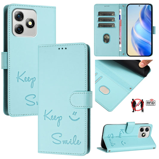 Smile Embossing RFID Leather Phone Case, For Ulefone Note 18 Ultra 5G, For Ulefone Note 14