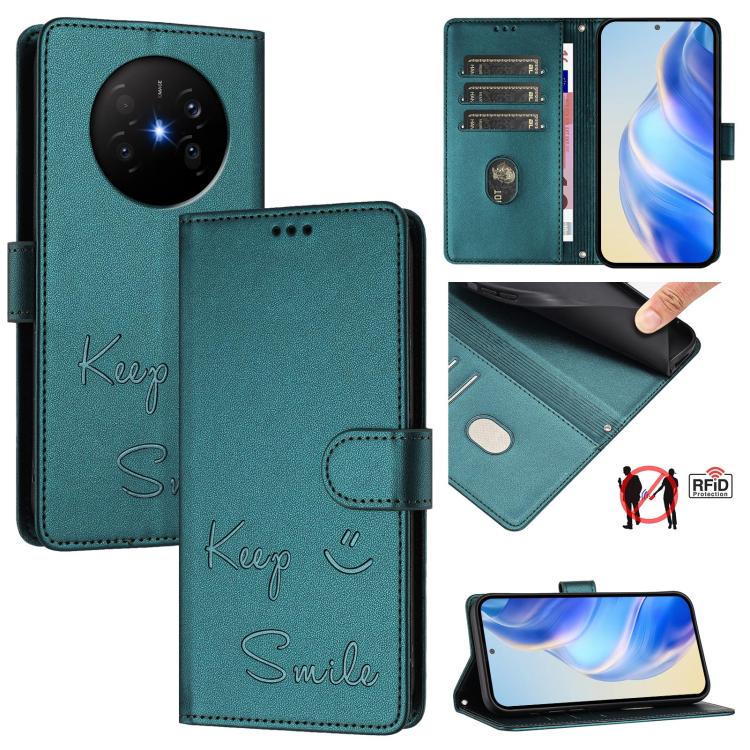 Smile Embossing RFID Leather Phone Case, For Huawei nova 16z, For Huawei nova 16, For Huawei Pura 90 Pro Max, For Huawei Pura 90 Pro, For Huawei Mate 70 Air, For Huawei Enjoy 80s, For Huawei nova 14 Ultra 5G, For Huawei nova 14 Pro 5G