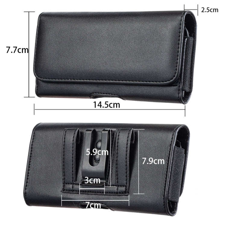 Universal Phone Leather Waist Bag, For 5 inch, For 5.5 inch, For 6.3 inch, For 7 inch