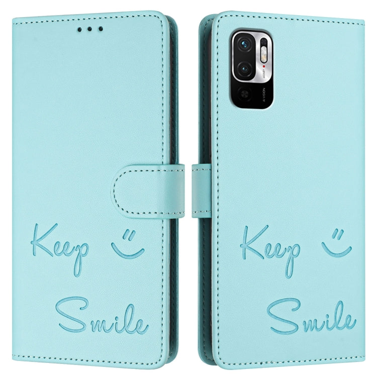 Smile Embossing RFID Leather Phone Case, For Xiaomi Poco M3 Pro, For Xiaomi Poco X3 GT, For Xiaomi Mi 11i / 11X / 11X Pro, For Xiaomi Poco F3, For Xiaomi Poco X3 / X3 NFC / X3 Pro, For Xiaomi Mi 11 Ultra, For Xiaomi Mi 11 Pro, For Xiaomi Mi 11