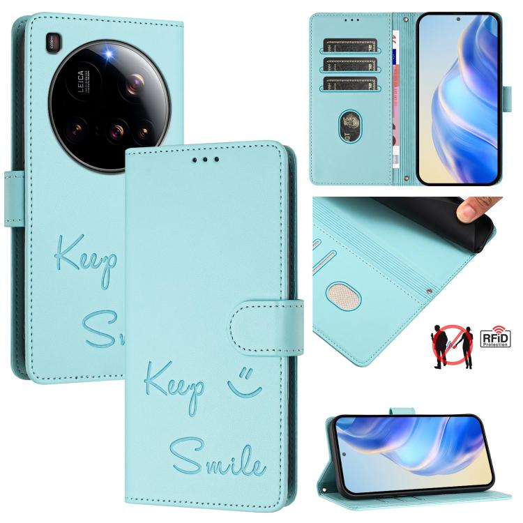Smile Embossing RFID Leather Phone Case, For Xiaomi 17 Max 5G, For Xiaomi 17T Pro 5G, For Xiaomi Poco M7 4G 169mm, For Xiaomi Civi 5 Pro 5G, For Xiaomi 15S Pro 5G, For Xiaomi Poco M7 5G / C75 4G, For Xiaomi Poco X7 5G / Redmi Note 14 Pro 5G            ...