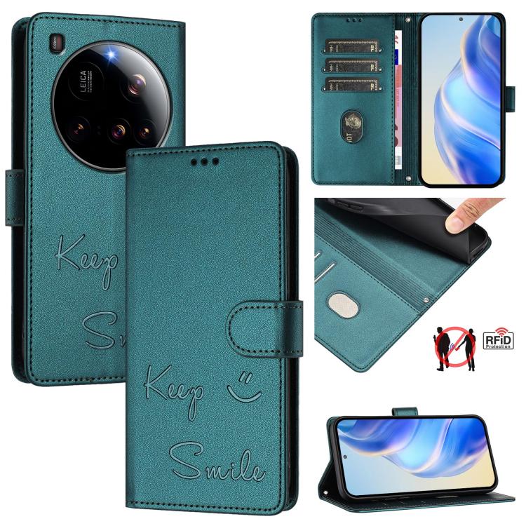 Smile Embossing RFID Leather Phone Case, For Xiaomi 17 Max 5G, For Xiaomi 17T Pro 5G, For Xiaomi Poco M7 4G 169mm, For Xiaomi Civi 5 Pro 5G, For Xiaomi 15S Pro 5G, For Xiaomi Poco M7 5G / C75 4G, For Xiaomi Poco X7 5G / Redmi Note 14 Pro 5G            ...