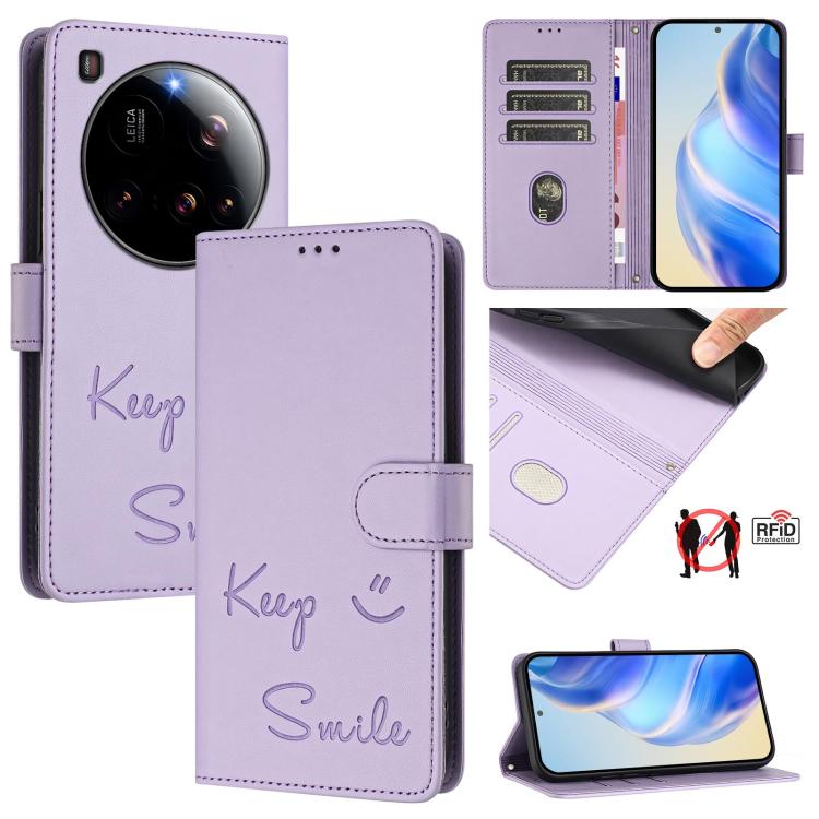Smile Embossing RFID Leather Phone Case, For Xiaomi 17 Max 5G, For Xiaomi 17T Pro 5G, For Xiaomi Poco M7 4G 169mm, For Xiaomi Civi 5 Pro 5G, For Xiaomi 15S Pro 5G, For Xiaomi Poco M7 5G / C75 4G, For Xiaomi Poco X7 5G / Redmi Note 14 Pro 5G            ...