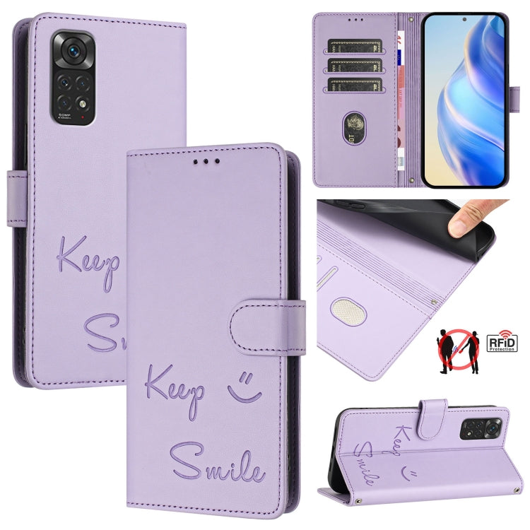Smile Embossing RFID Leather Phone Case, For Redmi Note 12S 4G, For Redmi Note 11S / Note 11 Global, For Redmi A1+ / A2+, For Redmi Note 12 4G Global, For Redmi A1 / A2, For Redmi Note 12 Pro+ 5G Global / India, For Redmi Note 12 Explorer              ...