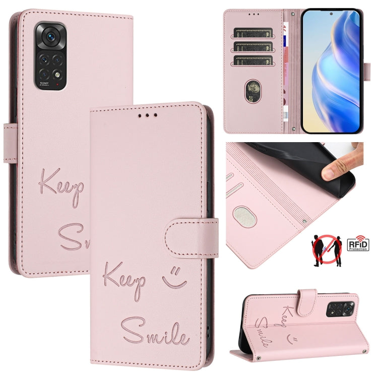 Smile Embossing RFID Leather Phone Case, For Redmi Note 12S 4G, For Redmi Note 11S / Note 11 Global, For Redmi A1+ / A2+, For Redmi Note 12 4G Global, For Redmi A1 / A2, For Redmi Note 12 Pro+ 5G Global / India, For Redmi Note 12 Explorer              ...