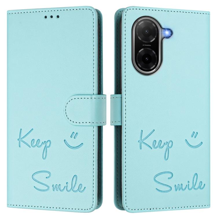 Smile Embossing RFID Leather Phone Case, For Redmi A7 / A5 4G 171mm / Poco C71, For Redmi K90 Max 5G, For Redmi A7 Pro 171mm / Poco C85x 5G / C81, For Redmi 15a 5G, For Redmi Turbo 5 Max / Poco X8 Pro Max, For Redmi Turbo 5 5G Global / Poco X8 Pro 5G  ...