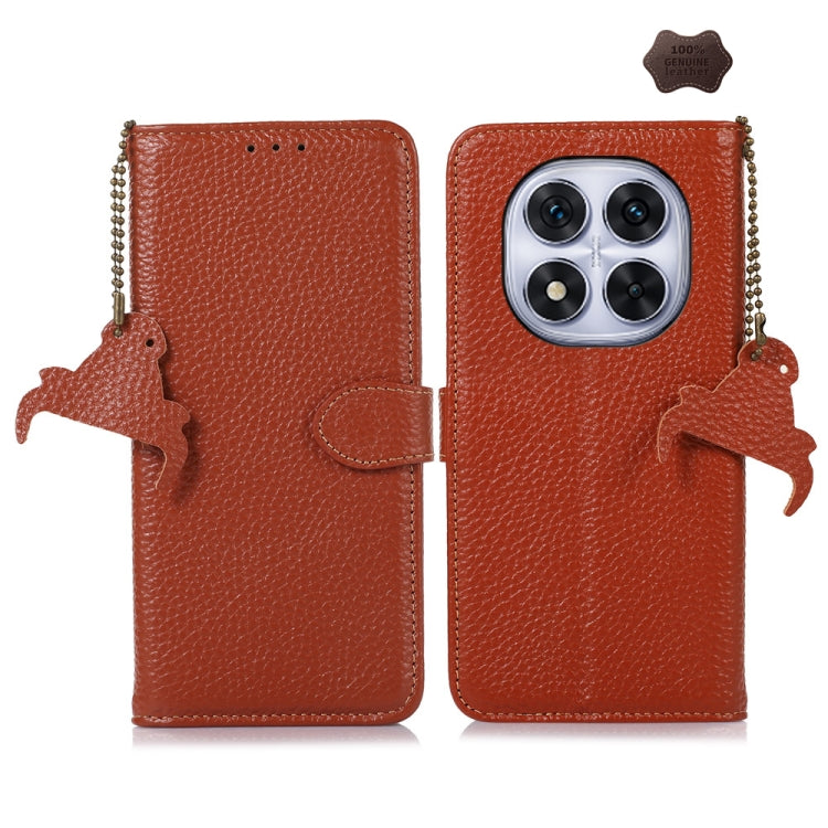 Genuine Leather Litchi Texture RFID Leather Phone Case, For Redmi A7 Pro 171mm/Poco C85x 5G, For Redmi Turbo 5 Max / Poco X8 Pro Max, For Redmi Turbo 5 5G / Poco X8 Pro 5G, For Redmi Note 15 5G Global 164mm, For Redmi K90 Pro Max/Poco F8 Ultra         ...