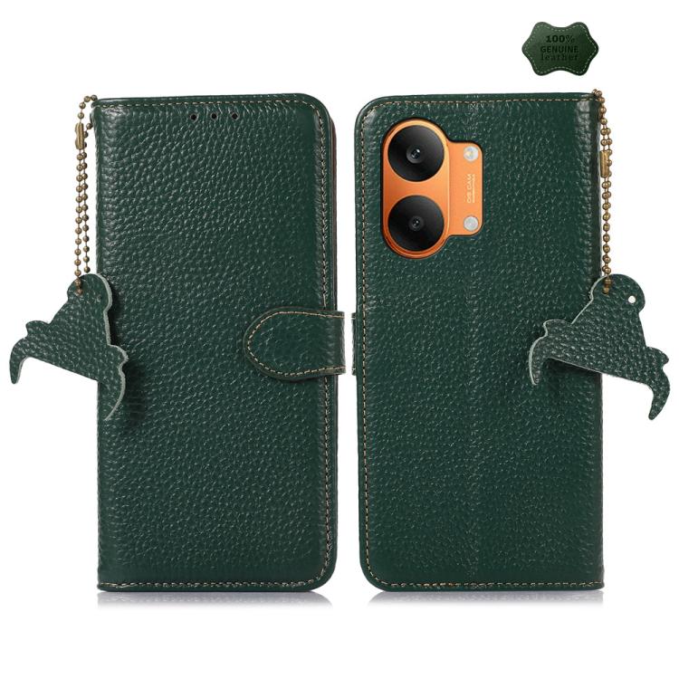 Genuine Leather Litchi Texture RFID Leather Phone Case, For Redmi A7 Pro 171mm/Poco C85x 5G, For Redmi Turbo 5 Max / Poco X8 Pro Max, For Redmi Turbo 5 5G / Poco X8 Pro 5G, For Redmi Note 15 5G Global 164mm, For Redmi K90 Pro Max/Poco F8 Ultra         ...