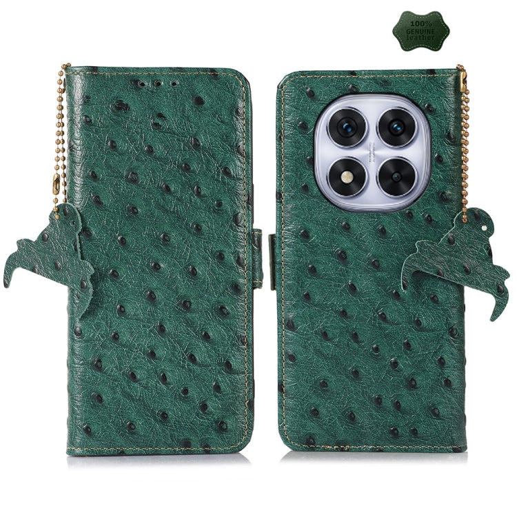 Ostrich Pattern Genuine Leather RFID Phone Case, For Redmi A7 Pro 171mm/Poco C85x 5G, For Redmi Turbo 5 Max / Poco X8 Pro Max, For Redmi Turbo 5 5G / Poco X8 Pro 5G, For Redmi Note 15 5G Global 164mm, For Redmi K90 Pro Max/Poco F8 Ultra                ...