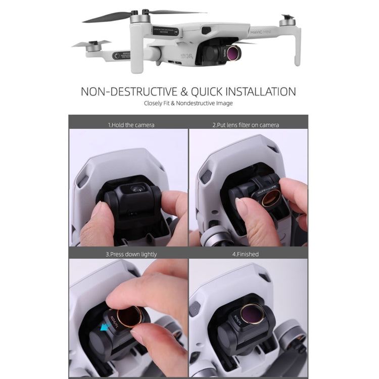 Sunnylife MM-FI9251 For DJI Mavic mini Drone ND4 Lens Filter, ND4