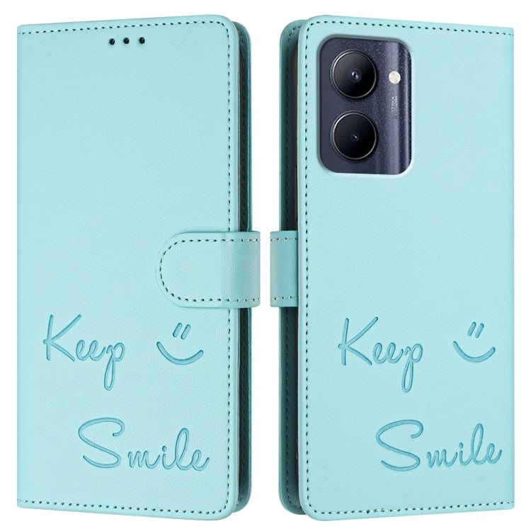Smile Embossing RFID Leather Phone Case, For Realme C33 2022 / 2023 Global, For Realme 9i 5G India, For Realme 10T 5G / 10s 5G, For Realme GT3 5G / GT Neo 5 240W, For Realme 10 Pro 5G, For Realme 10 Pro+ 5G, For Realme 10 4G Global, For Realme C30s