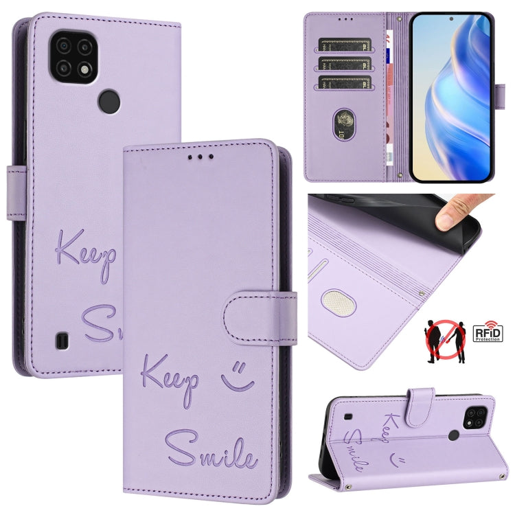 Smile Embossing RFID Leather Phone Case, For Realme 9 Pro 5G Global / 9 5G EU, For Realme 9i 4G, For Realme C20 / C11 2021 / C21, For Realme C21Y, For Realme C25s / 7i Global, For Realme C25 / C15 / C12, For Realme V13 5G / Q3 5G / Q3i 5G              ...