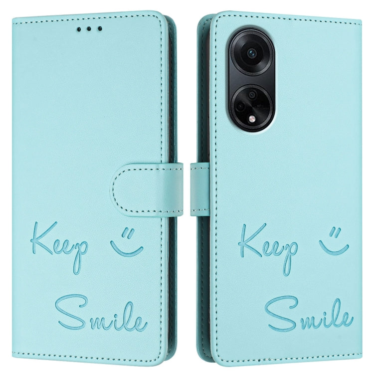 Smile Embossing RFID Leather Phone Case, For OPPO A98 5G / F23 5G India, For OPPO Find X8 Pro, For OPPO A78 5G Global / A1X 5G, For OPPO Reno8 T 4G Global, For OPPO Find X6 Pro, For OPPO Find X6, For OPPO A1 Pro 5G / Reno8 T 5G Global                  ...
