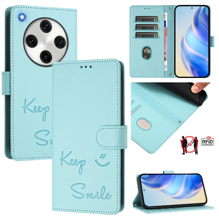 Smile Embossing RFID Leather Phone Case, For OPPO A98 5G / F23 5G India, For OPPO Find X8 Pro, For OPPO A78 5G Global / A1X 5G, For OPPO Reno8 T 4G Global, For OPPO Find X6 Pro, For OPPO Find X6, For OPPO A1 Pro 5G / Reno8 T 5G Global                  ...