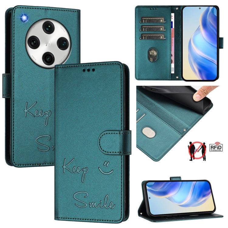 Smile Embossing RFID Leather Phone Case, For OPPO A98 5G / F23 5G India, For OPPO Find X8 Pro, For OPPO A78 5G Global / A1X 5G, For OPPO Reno8 T 4G Global, For OPPO Find X6 Pro, For OPPO Find X6, For OPPO A1 Pro 5G / Reno8 T 5G Global                  ...