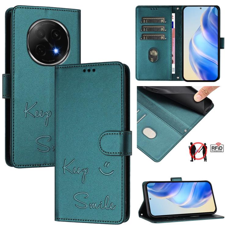 Smile Embossing RFID Leather Phone Case, For OPPO Reno13 F 5G / Reno13 A, For OPPO Reno16 F 5G / Reno16 FS 5G, For OPPO Reno16 5G / Reno16 Pro 5G Global, For OPPO Find X9s Pro 5G, For OPPO Find X9 Ultra, For OPPO A5 Pro China, For OPPO Find X8         ...