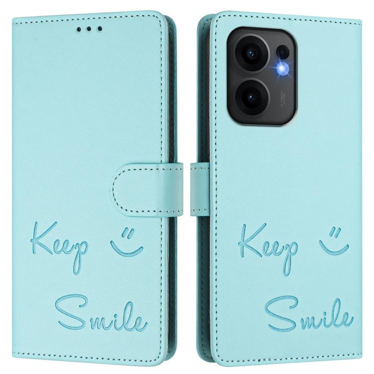 Smile Embossing RFID Leather Phone Case, For OPPO Reno13 F 5G / Reno13 A, For OPPO Reno16 F 5G / Reno16 FS 5G, For OPPO Reno16 5G / Reno16 Pro 5G Global, For OPPO Find X9s Pro 5G, For OPPO Find X9 Ultra, For OPPO A5 Pro China, For OPPO Find X8         ...