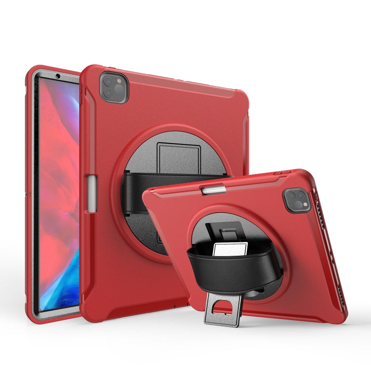 360 Degree Rotation PC+TPU Protective Cover with Holder & Hand Strap & Pen Slot, For Samsung Galaxy Tab S6 Lite, For iPad Pro 12.9 inch (2020), For iPad 10.2