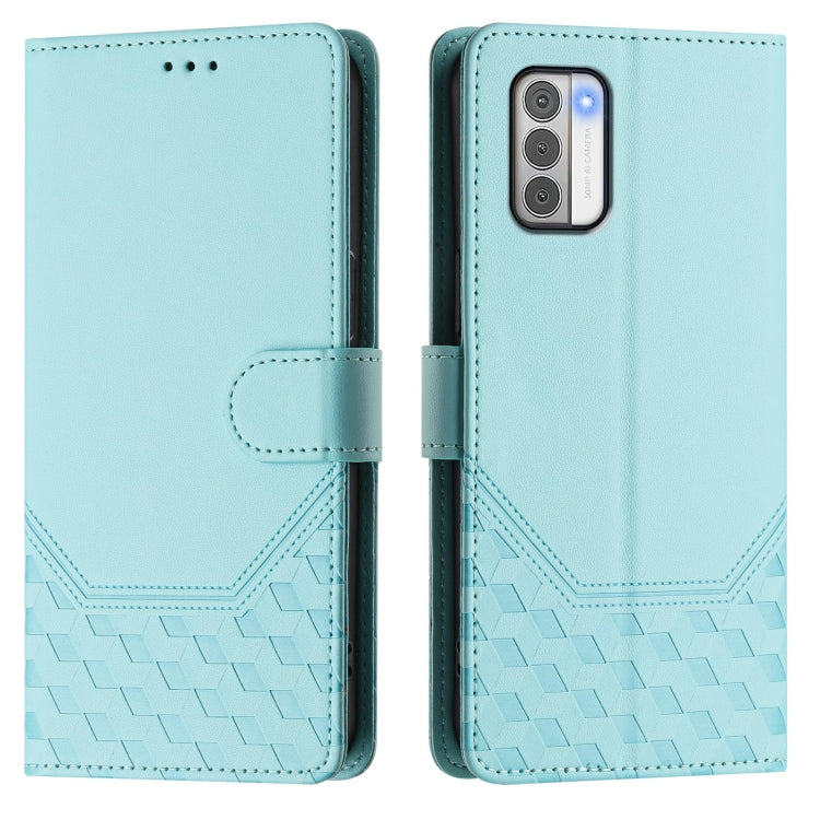 Honeycomb Embossing RFID Leather Phone Case, For Nokia G42 / G310, For Nokia C300, For Nokia C22, For Nokia C12, For Nokia G22, For Nokia C32, For Nokia C02, For Nokia X30 5G